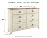 Willowton - Dresser, Mirror by Signature Design by Ashley® | Bel Furniture