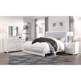 Skye - Marble Full Bed - White