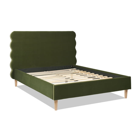 Stockholm - Modern Wavy Headboard Platform Bed - view 8