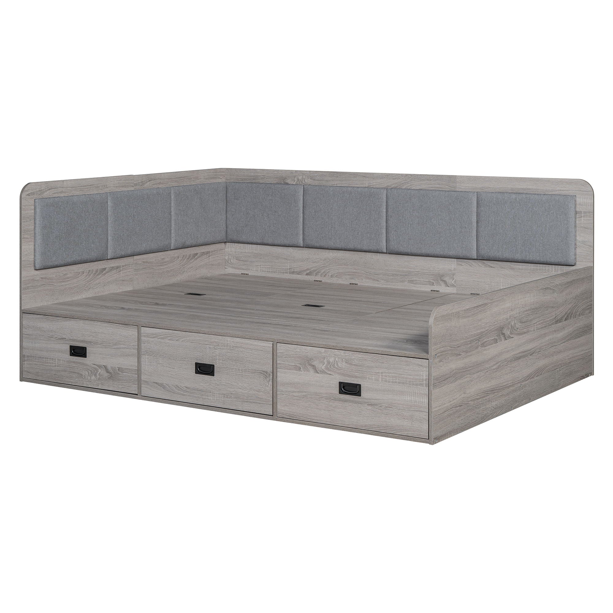 Daybed With Three Drawers And Three Storage Compartments