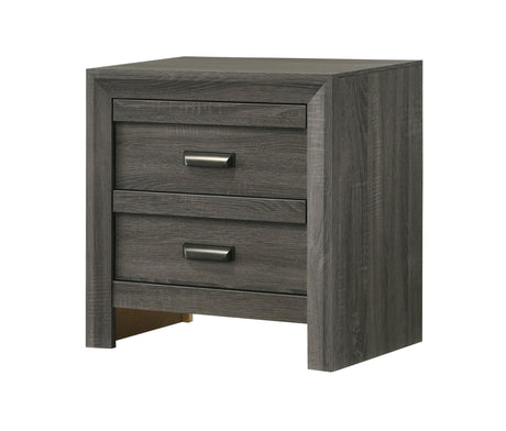 Valor - Nightstand Dark Gray by Crown Mark | Bel Furniture