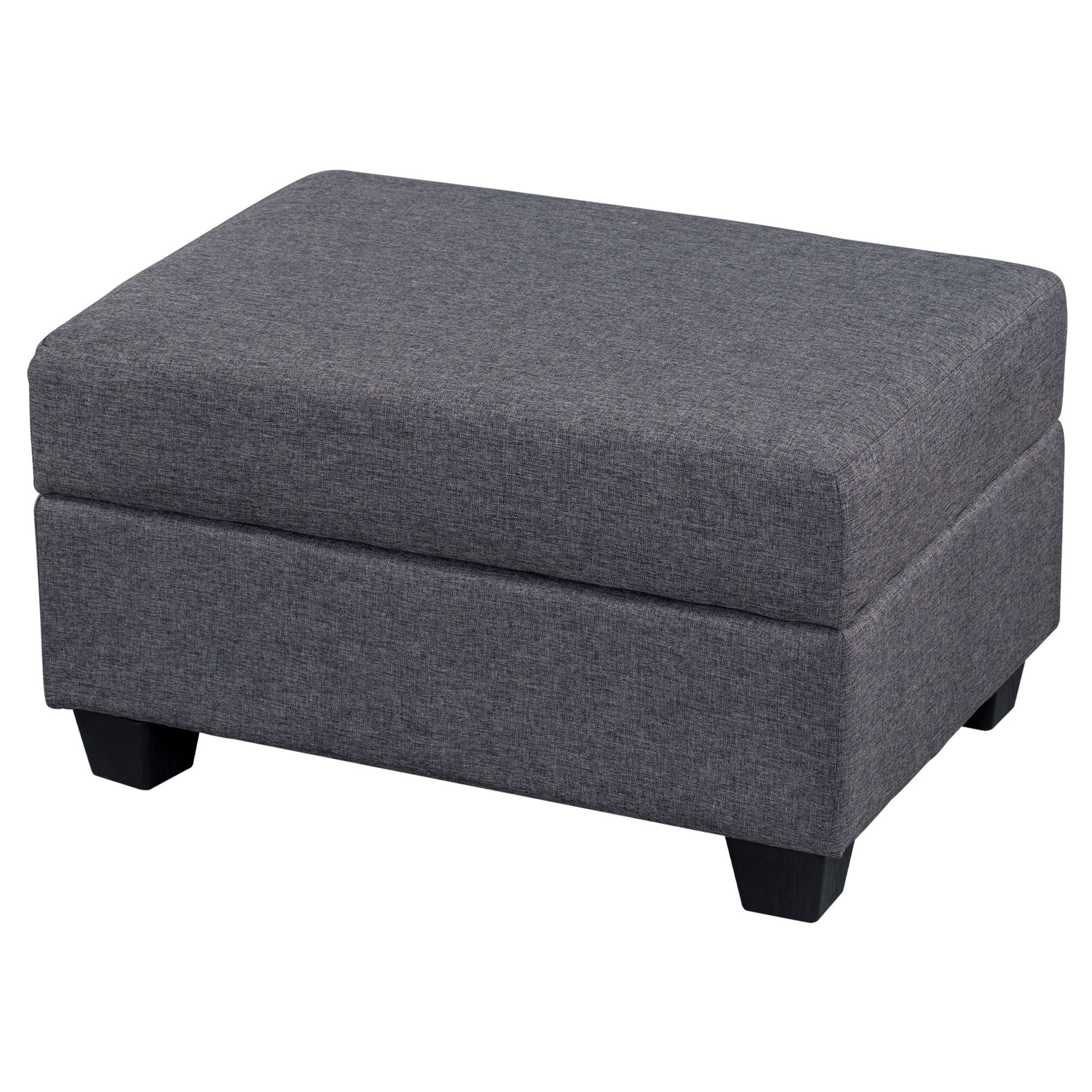 Reversible Sectional Sofa Space Saving With Storage Ottoman Rivet Ornament L-Shape Couch For Large Space Dorm Apartment