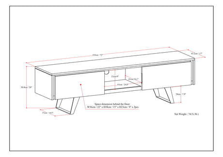 Lowry - Handcrafted TV Media Stand - view 9