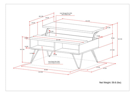 Hunter - Handcrafted Lift Top Coffee Table - view 20