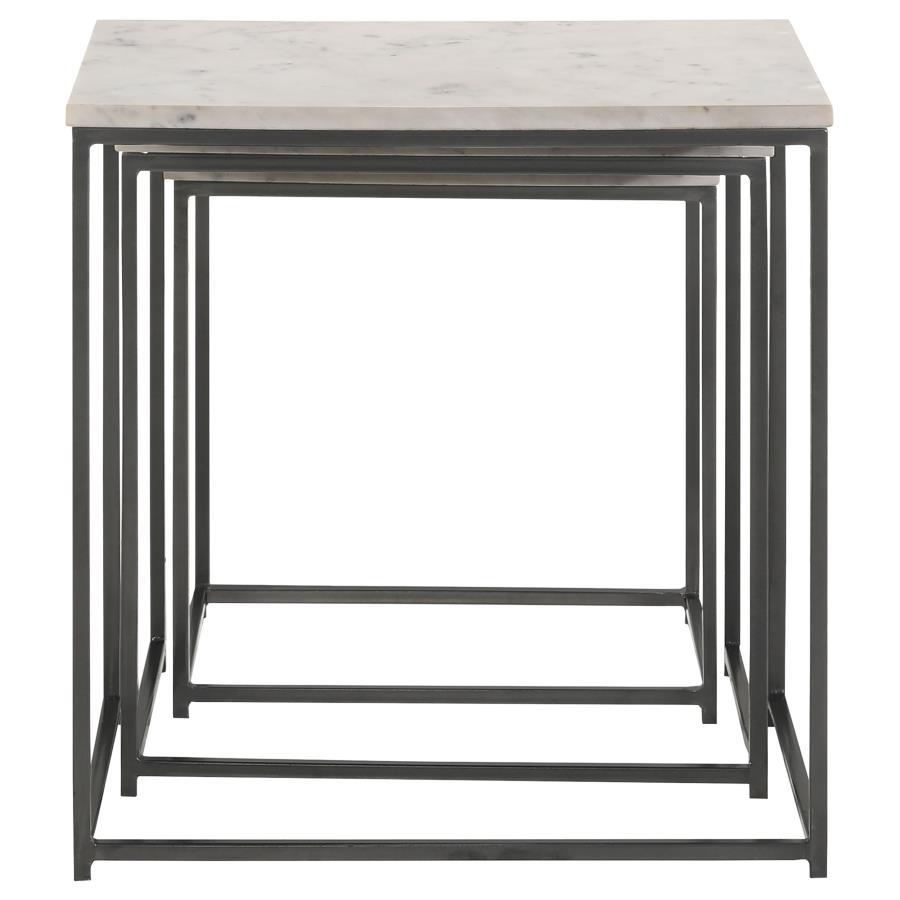 Medora - Marble Top Nesting Table Set