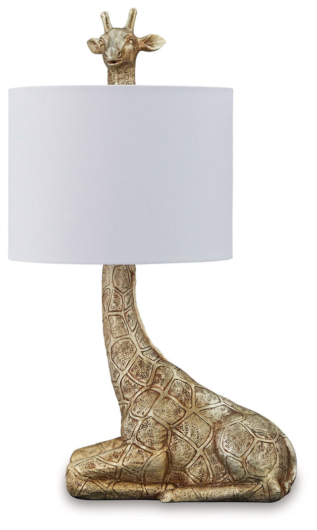Ferrison - Gold Finish - Poly Table Lamp by Signature Design by Ashley® | Bel Furniture
