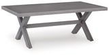 Half Moon Beach - Rectangular Cocktail Table - Gray