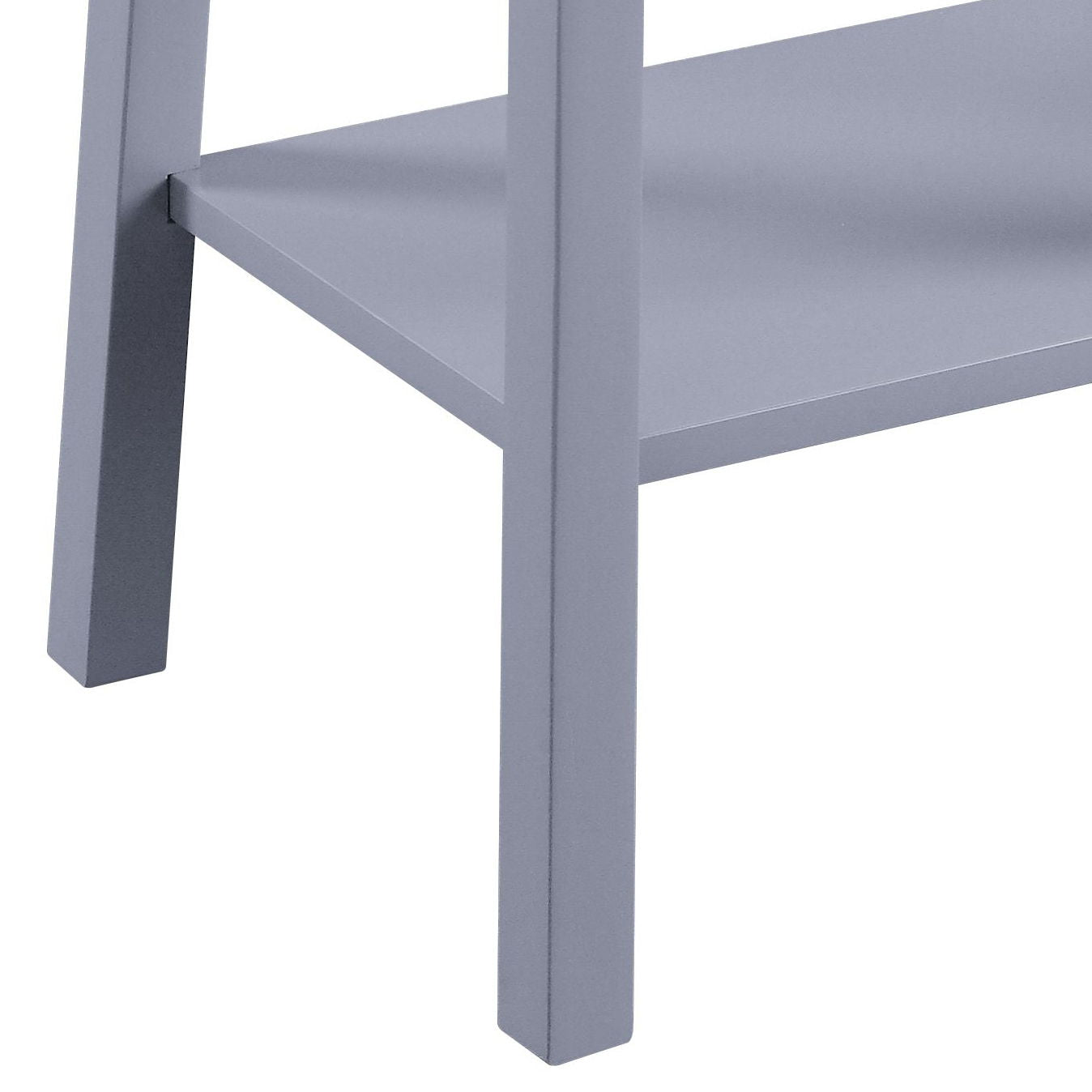 Kaife - Accent Table With Display And Utility Function - Gray