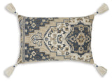 Winbury Pillow (Set of 4) Blue and Tan and White