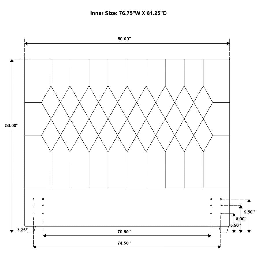 Chloe - Upholstered Panel Headboard