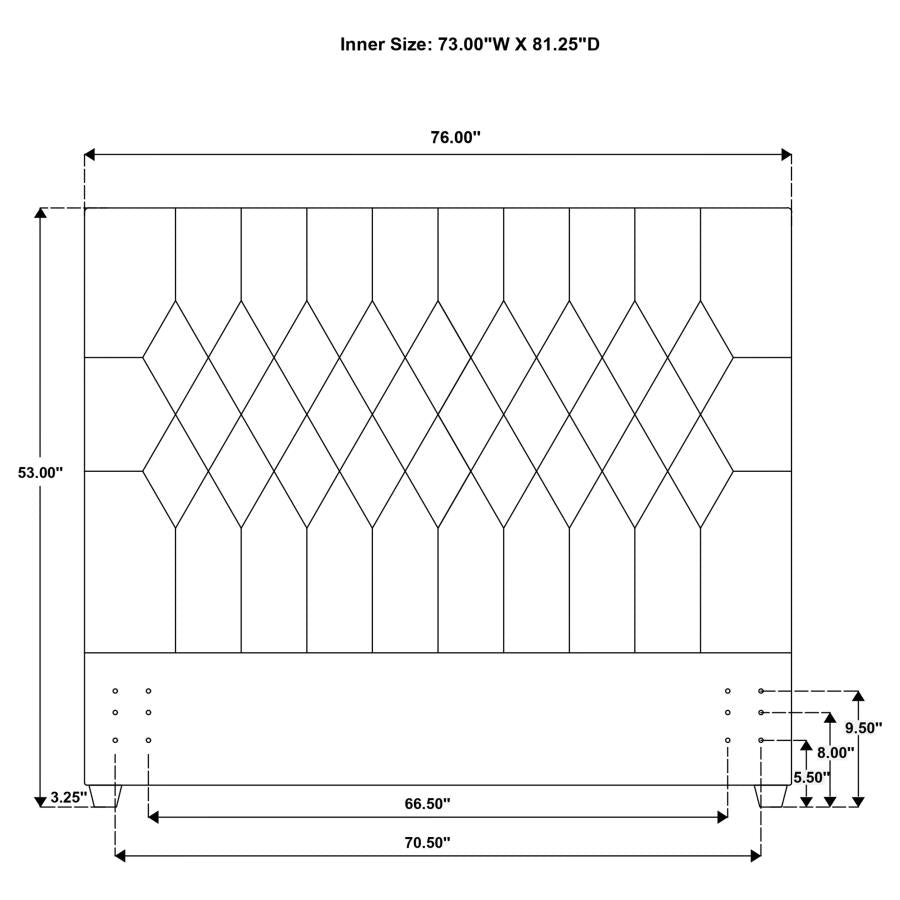 Chloe - Upholstered Panel Headboard