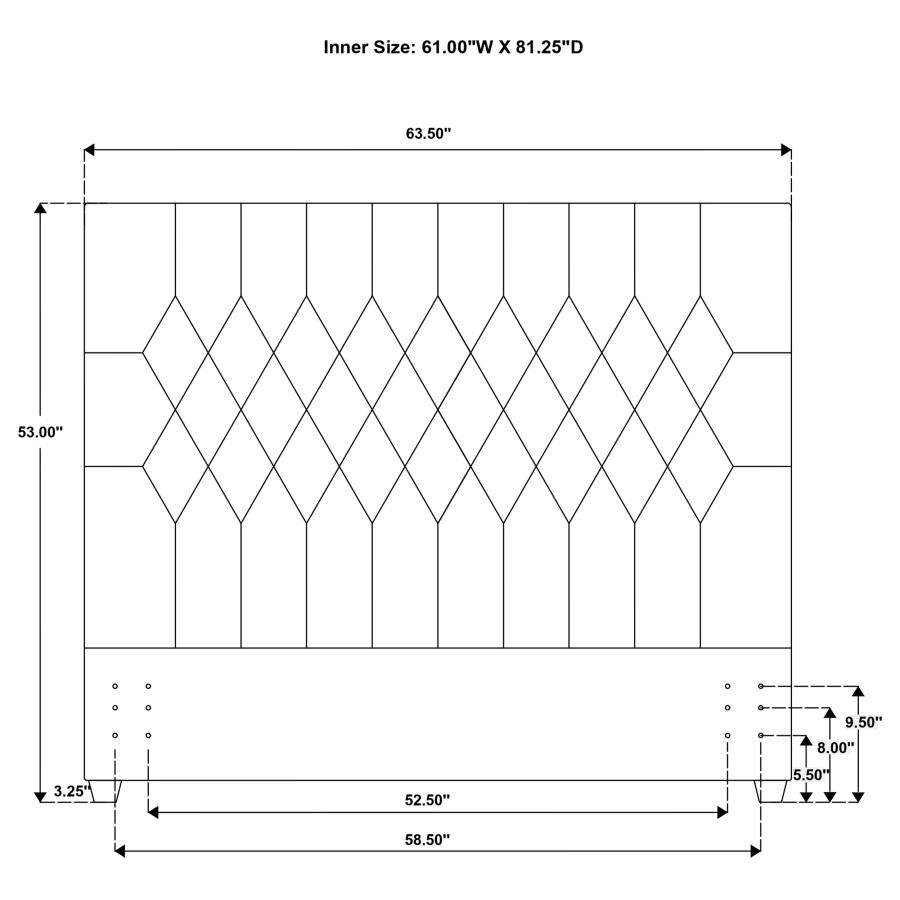 Chloe - Upholstered Panel Headboard