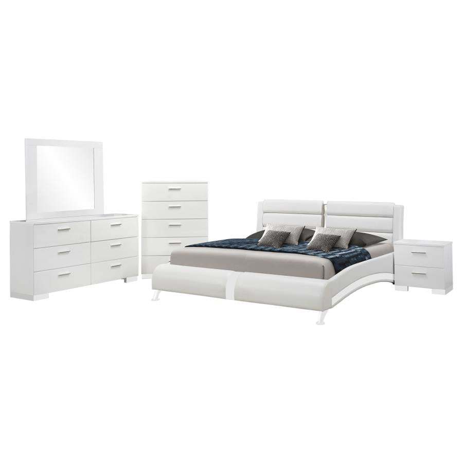 Jeremaine Bedroom Set White