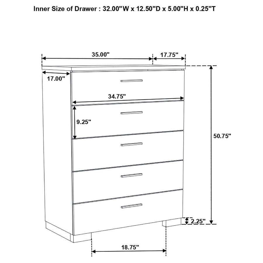 Jeremaine Bedroom Set White