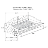 Sadie - Upholstered Daybed With Trundle