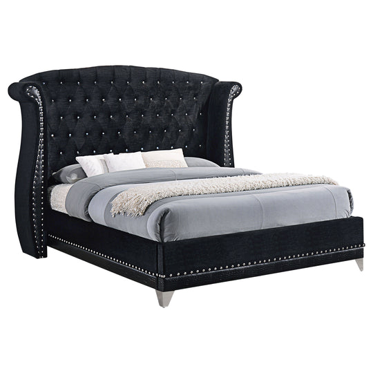 Barzini - Upholstered Wingback Bed