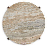 Tanidore - Warm Brown - Round Cocktail Table by Signature Design by Ashley® | Bel Furniture