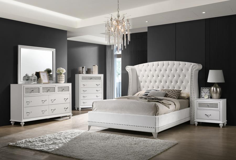 華ハレノヒ16点セット Barzini - Upholstered Tufted Bedroom Set by CoasterEve | BEL Furniture