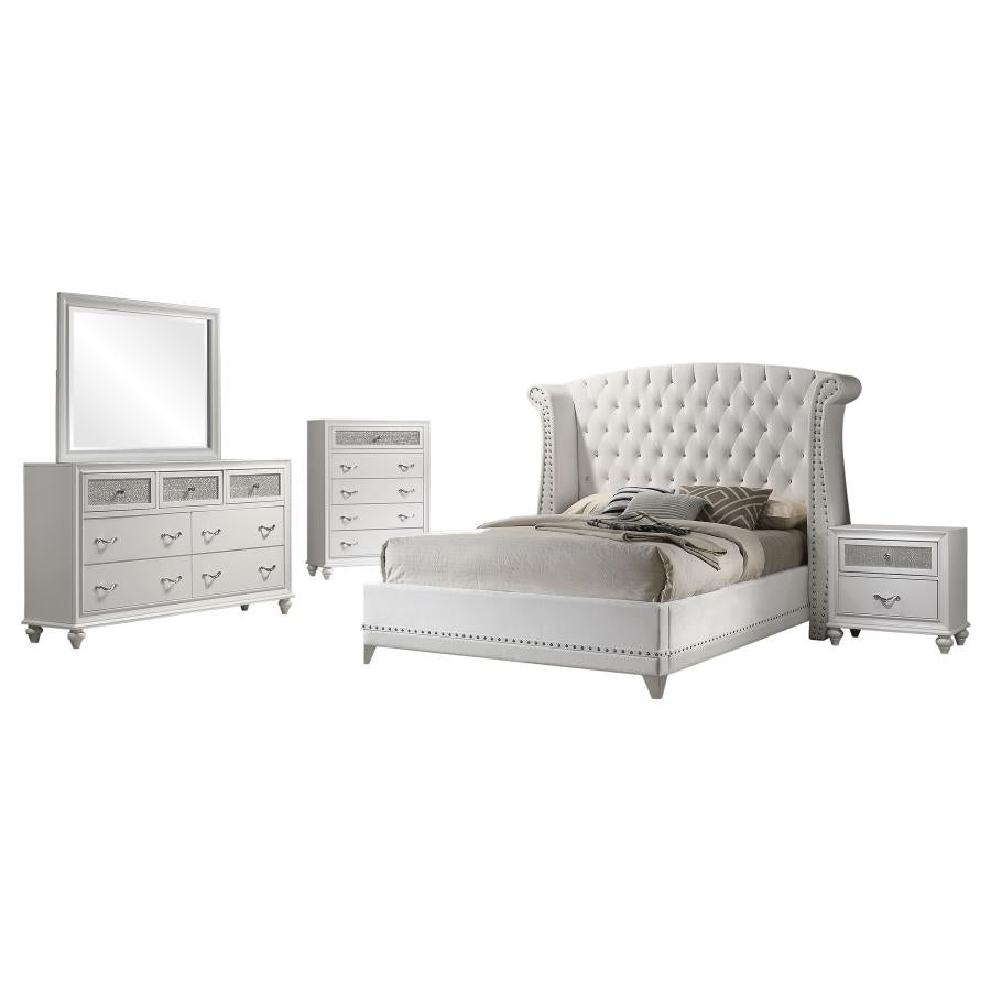 華ハレノヒ16点セット Barzini - Upholstered Tufted Bedroom Set by CoasterEve | BEL Furniture