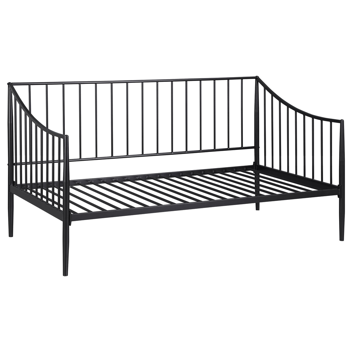 Newbury - Metal Twin Daybed Bed Frame - Matte Black