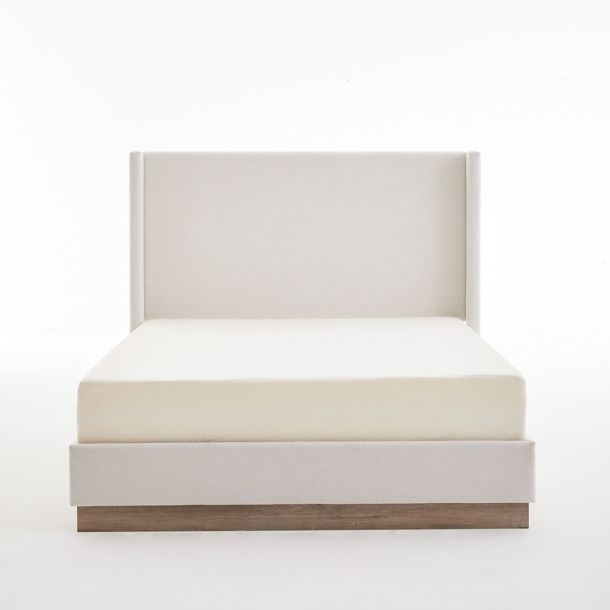 Hosford - Minimalist Canvas Upholstered Wingback Bed