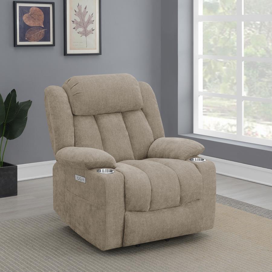 Houston - Upholstered Power Lift Recliner Chair by CoasterEveryday | Bel Furniture