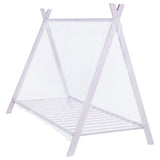 Fultonville Metal Twin Tent Bed with 7-inch Mattress Pink