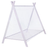 Fultonville Metal Twin Tent Bed with 7-inch Mattress Pink