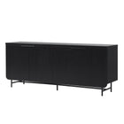 Scandi - Fluted Door Sideboard - Black