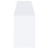 Laughlin - 4 Door Engineered Wood TV Stand - White by CoasterEveryday | Bel Furniture