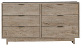 Oliah - Beige - Six Drawer Dresser - 31'' Height by Signature Design by Ashley® | Bel Furniture