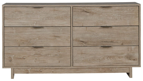 Oliah - Beige - Six Drawer Dresser - 31'' Height by Signature Design by Ashley® | Bel Furniture