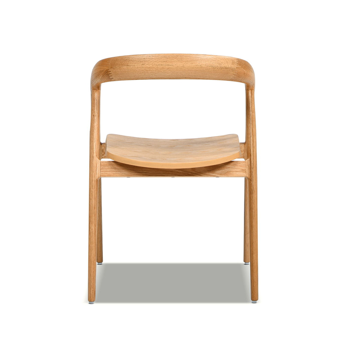 Simeon - Scandinavian Sculpted Dining Chair - Warm Natural Brown by Jennifer Taylor Home | Bel Furniture