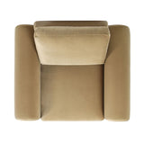 Mason - Arched Arm Chair - Camel Brown Beige by Jennifer Taylor Home | Bel Furniture