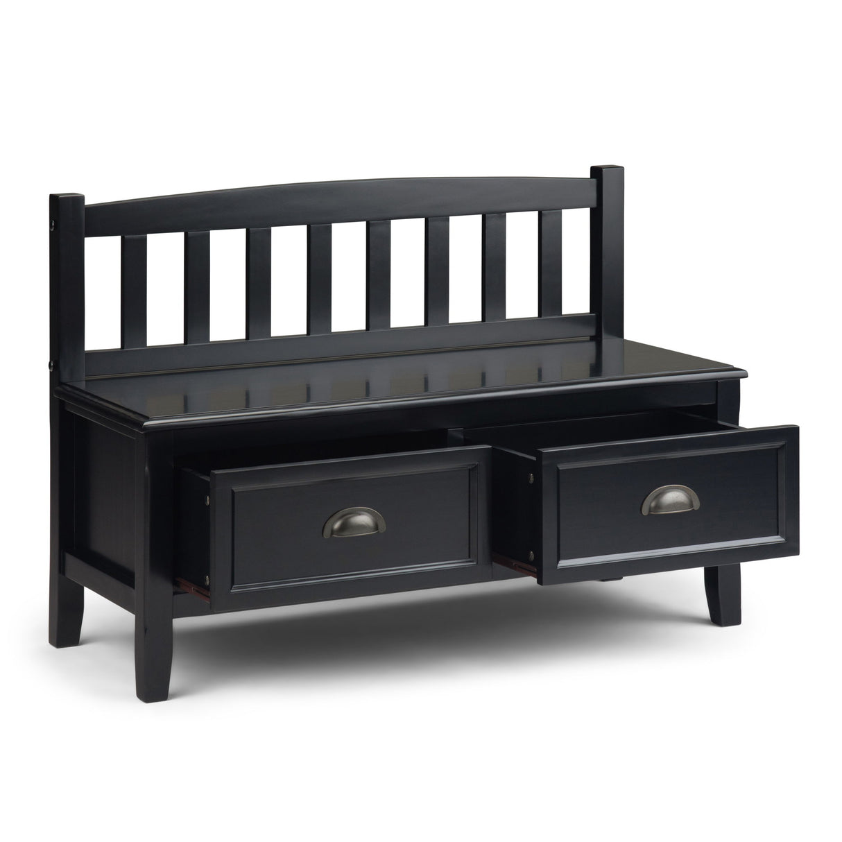 Burlington - Entryway Storage Bench With Drawers by Simpli-Home | Bel Furniture