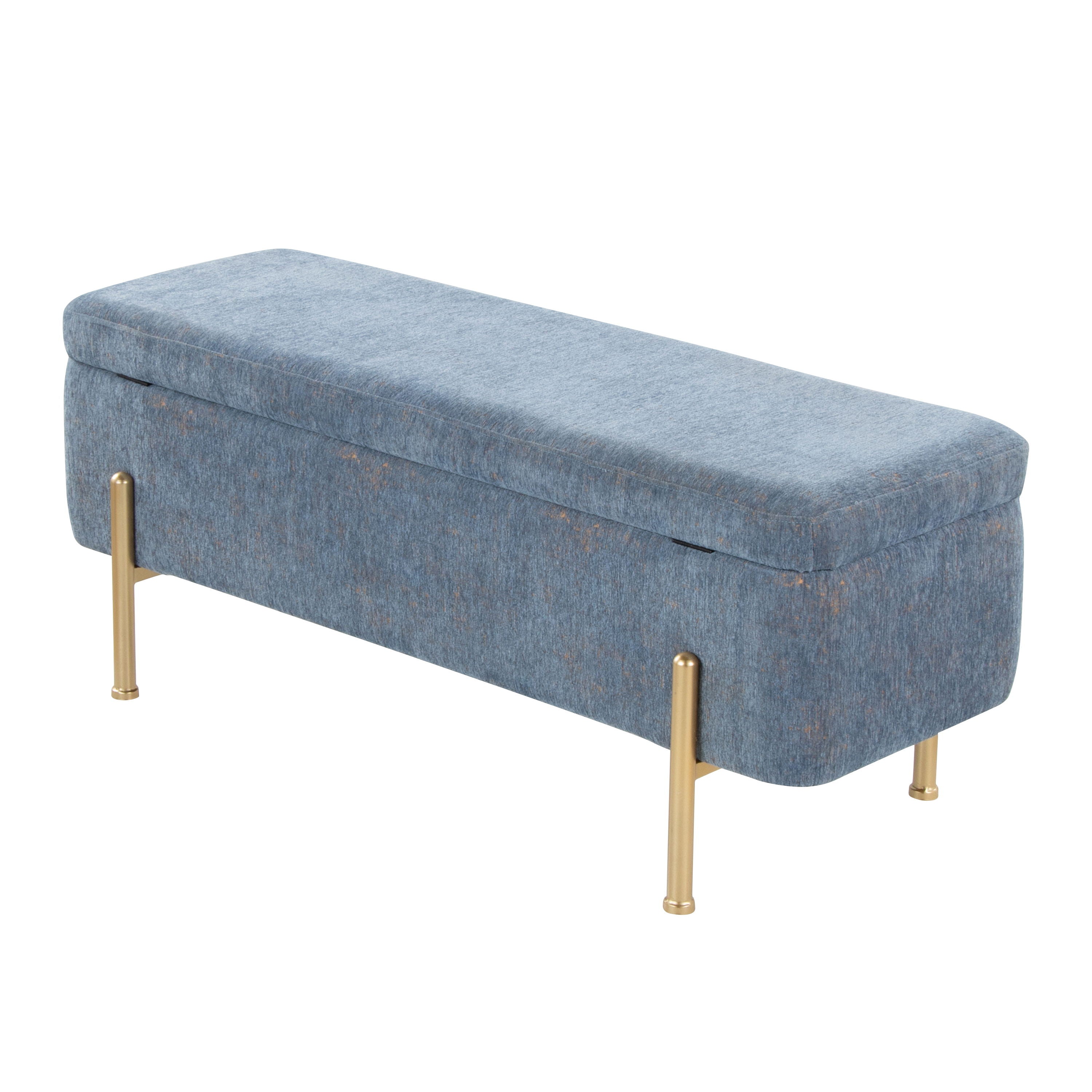 Daniella - Contemporary Bench - Gold / Blue