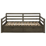 Sorrento - 2-Drawer Twin Long Daybed With Extension Trundle - Gray