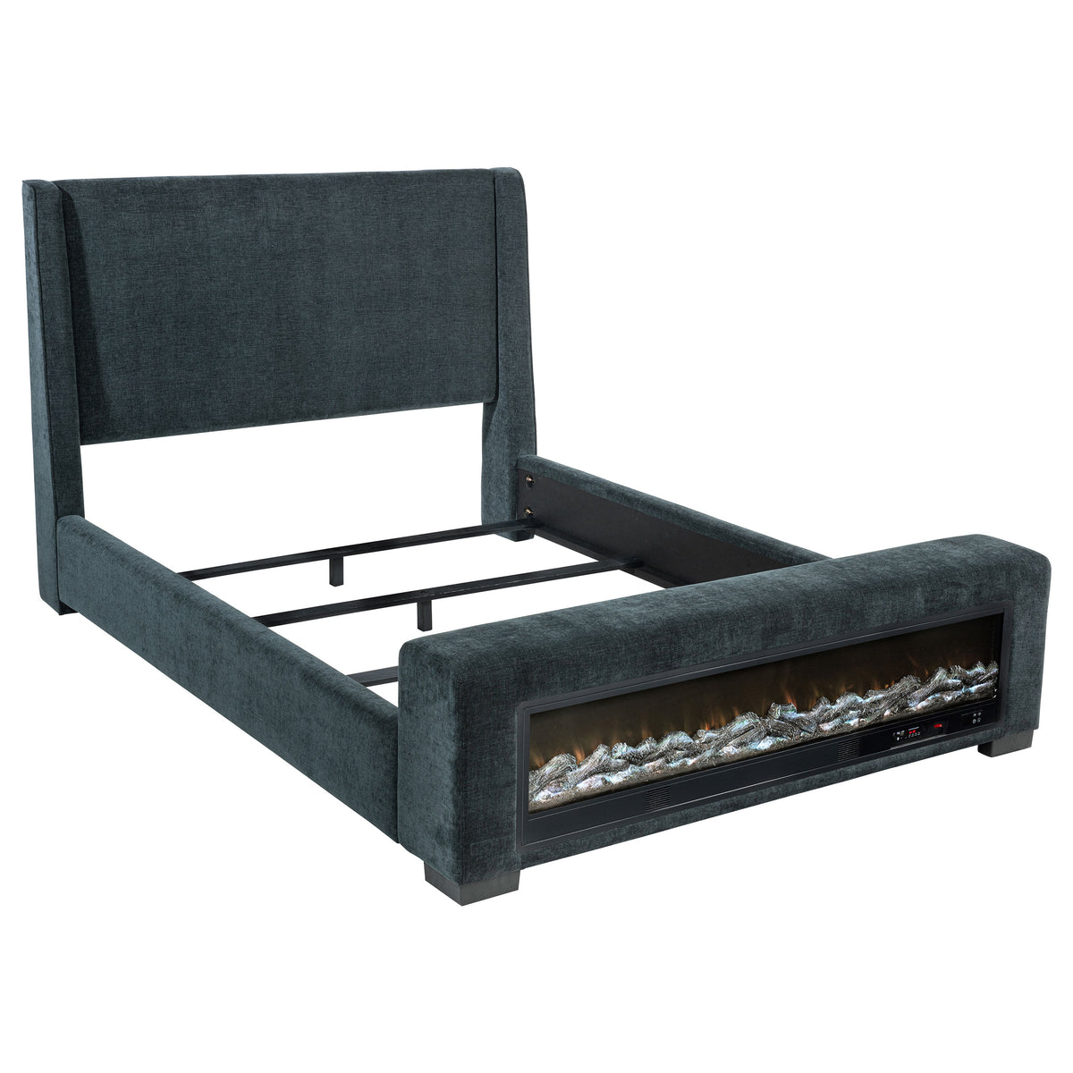 Preston - Upholstered Audio Flame Visualizer Bed