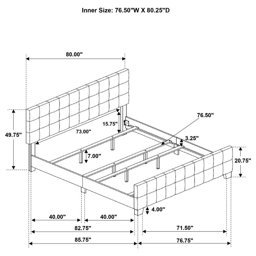 Fairfield - Upholstered Panel Bed