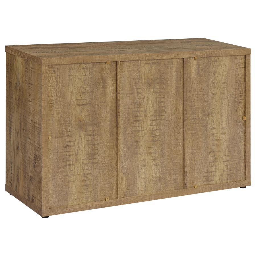 Pepita - 3 Door Engineered Wood Accent Cabinet - Mango Brown