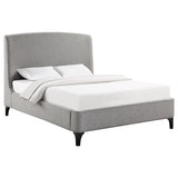 Mosby Upholstered Wingback Bed Grey