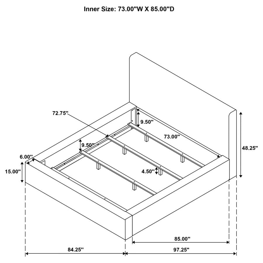Rebecca - Faux Fur Upholstered Bed