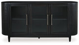 Rowanbeck - Black - Dining Room Server by Signature Design by Ashley® | Bel Furniture