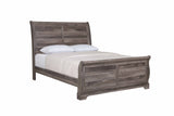 Gracie Driftwood Gray 6-Piece Bedroom Set with Sleigh Bed & Antique Black Hardware