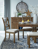 Moriville - Grayish Brown - Rectangular Dining Room Extension Table by Signature Design by Ashley® | Bel Furniture