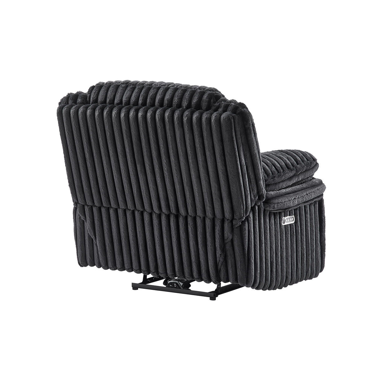 Winston - Power Recliner With LED Lighting - Black