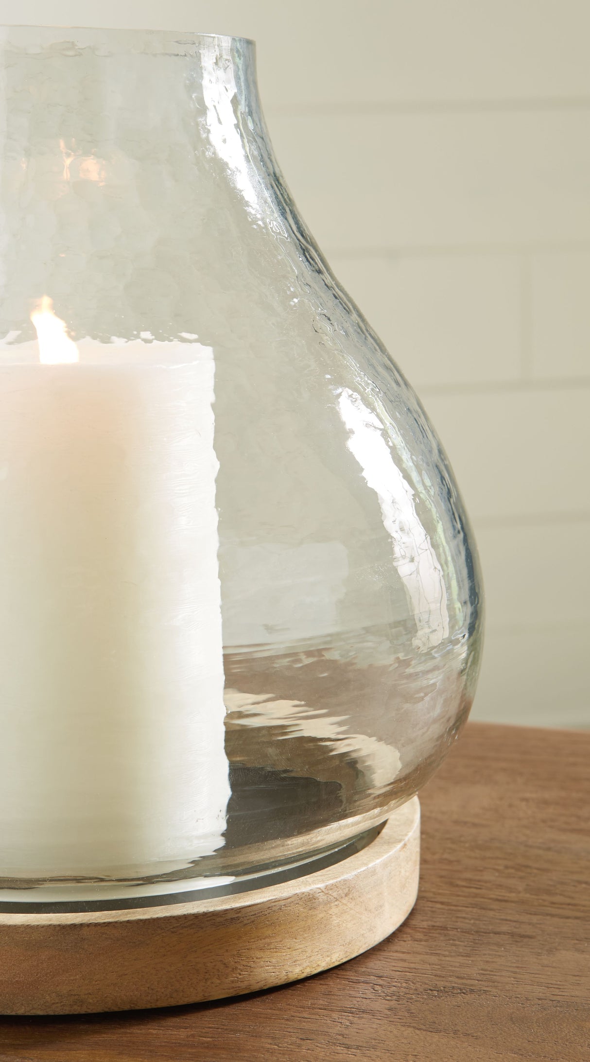 Adalisen - Clear / Brown - Candle Holder by Signature Design by Ashley® | Bel Furniture