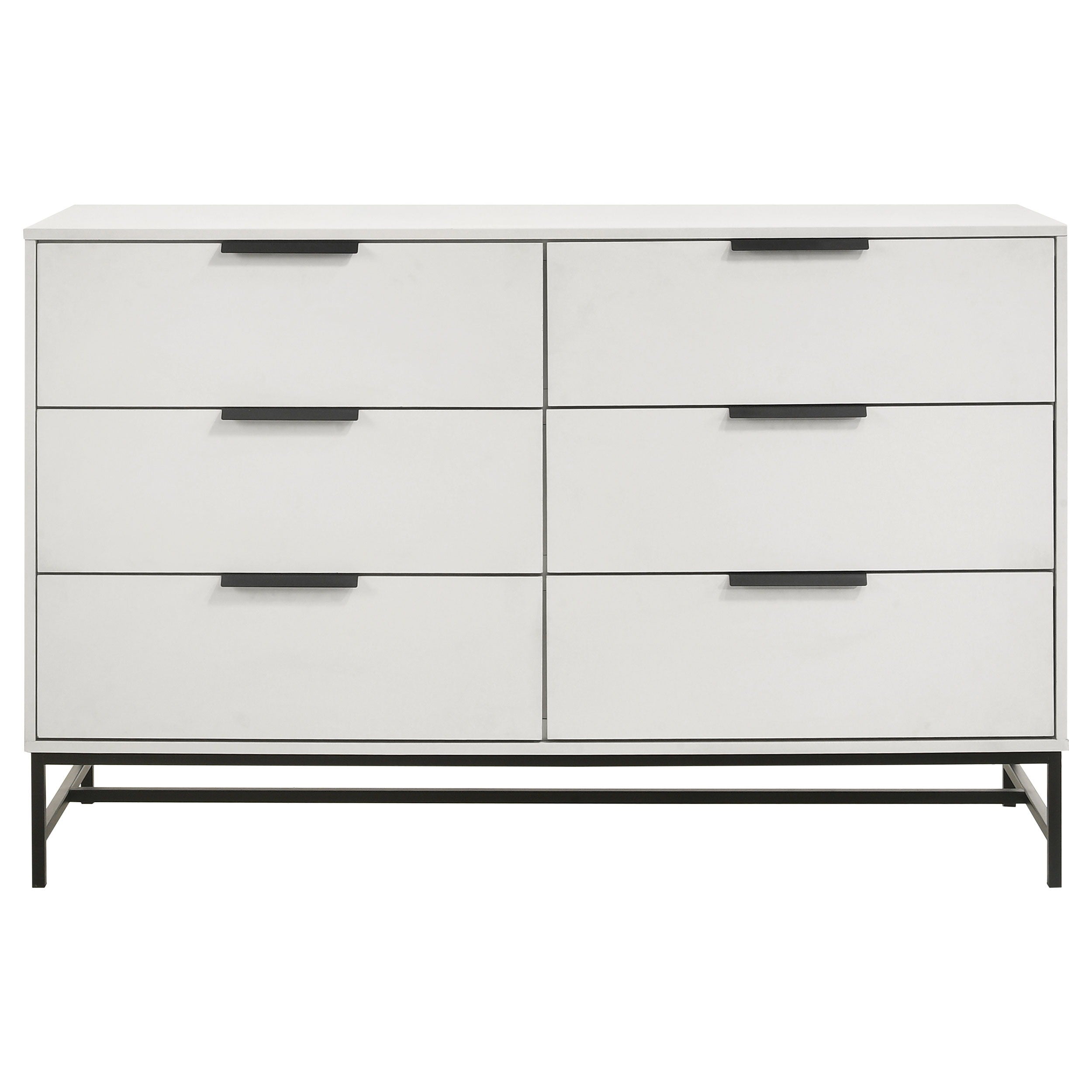 Sonora - 6-Drawer Bedroom Dresser - White