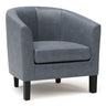 Austin - Transitional Tub Chair Dark Gray by Simpli-Home | Bel Furniture
