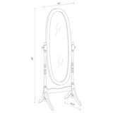 Foyet - Wood Adjustable Length Cheval Mirror